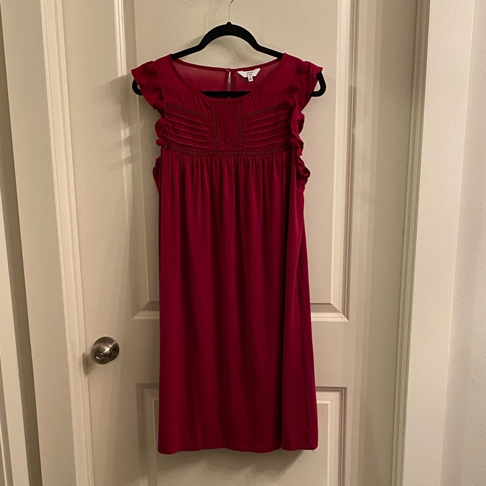 Crown & Ivy Rich Red Midi Dress